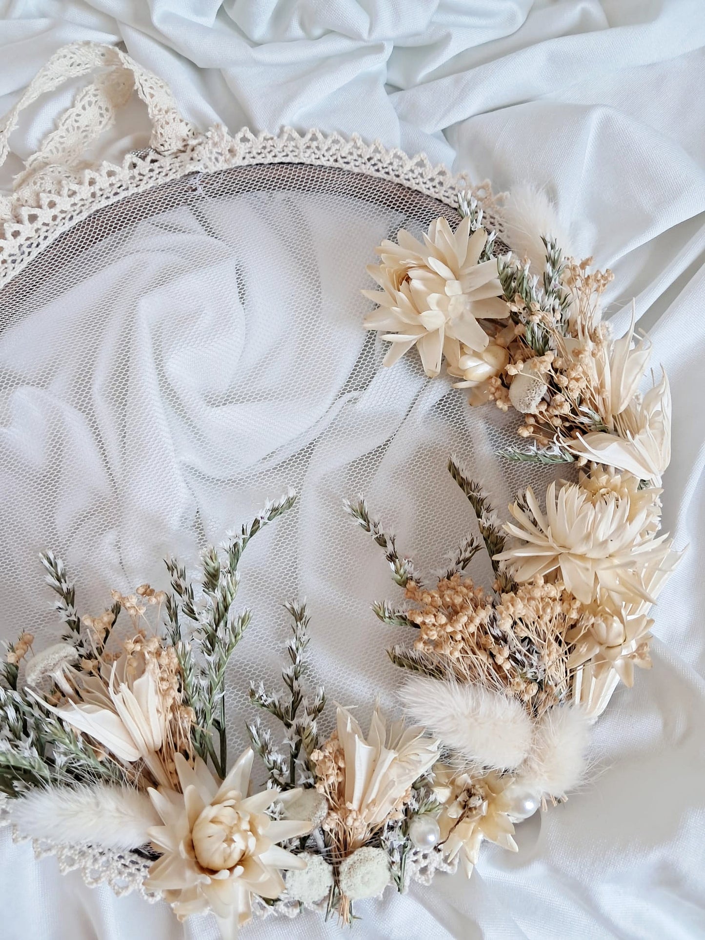 Tambour broderie florale