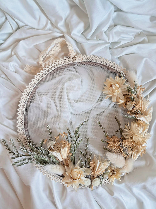 Tambour broderie florale